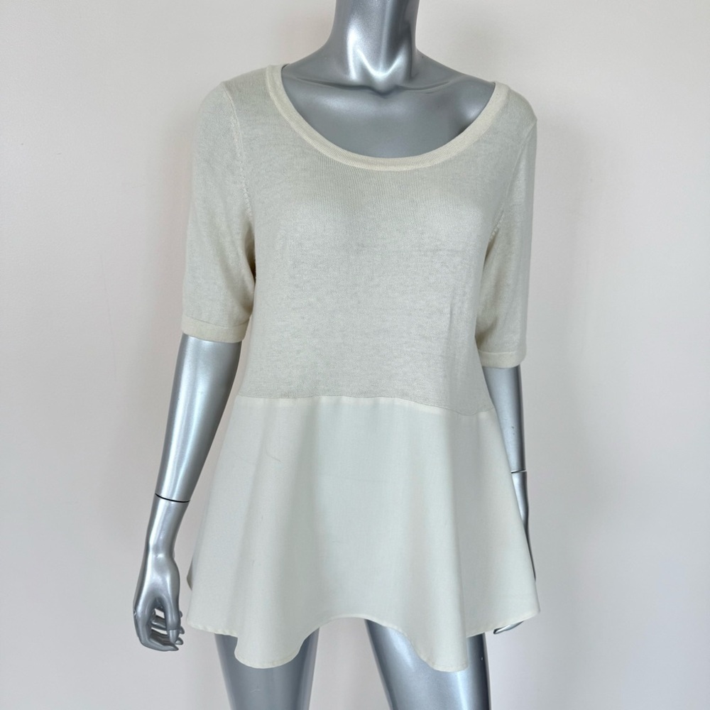 MOTH women ivory  top size L